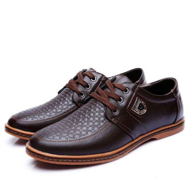 Leather Casual Luxury Flat Moccasins Shoe-men-wanahavit-Brown Men Shoes-6-wanahavit