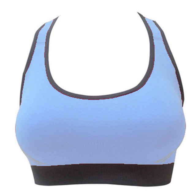 Athletic Cropped Gym Vest-women fitness-wanahavit-Light BLue-L-wanahavit