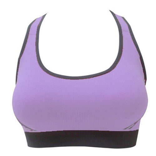 Load image into Gallery viewer, Athletic Cropped Gym Vest-women fitness-wanahavit-Purple-L-wanahavit
