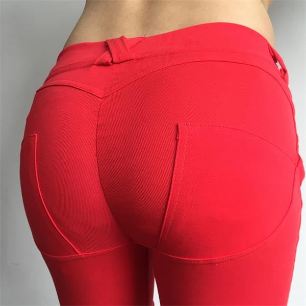 High Quality Low Waist Skinny Pants-women-wanahavit-Red-S-wanahavit