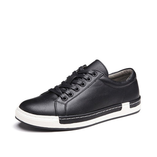 Load image into Gallery viewer, Handmade Solid Lace Up Retro Breathable Shoes-men-wanahavit-black sneakers-6-wanahavit
