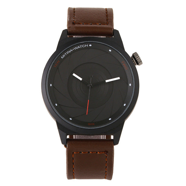 Luxury Business Leathered Watch-unisex-wanahavit-dark brown-wanahavit