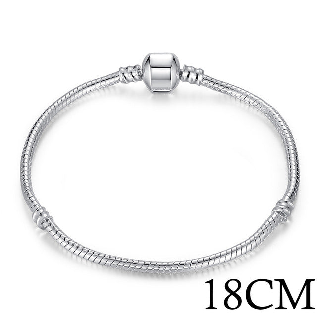 Silver Color Snake Chain Bracelet-women-wanahavit-18cm Silver-wanahavit