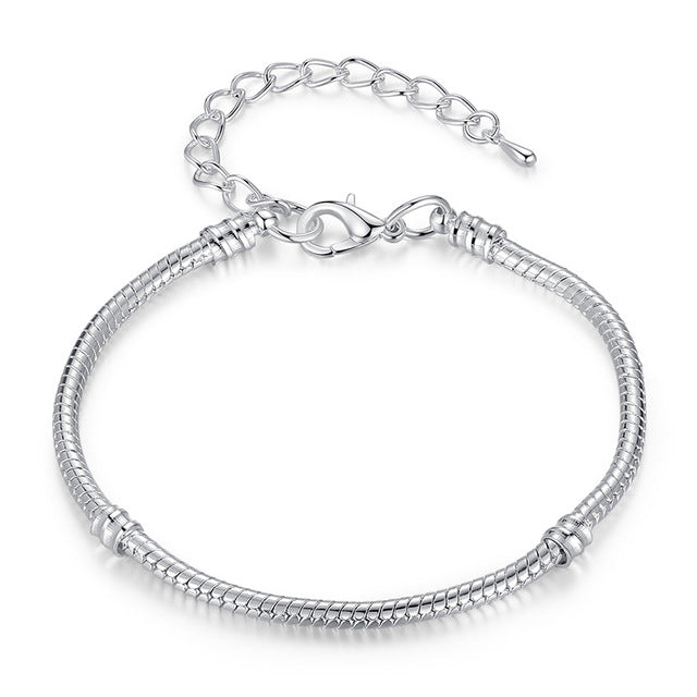 Silver Color Snake Chain Bracelet-women-wanahavit-Adjustable v1-wanahavit