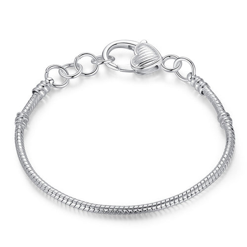 Load image into Gallery viewer, Silver Color Snake Chain Bracelet-women-wanahavit-Adjustable v3-wanahavit
