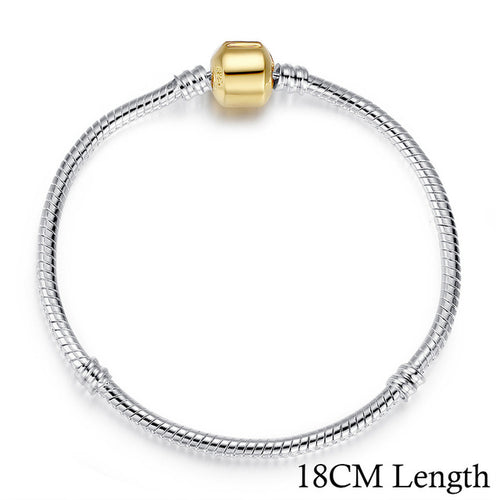 Load image into Gallery viewer, Silver Color Snake Chain Bracelet-women-wanahavit-18cm Gold-wanahavit
