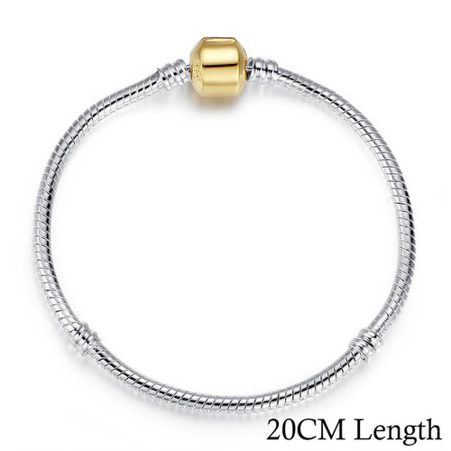 Load image into Gallery viewer, Silver Color Snake Chain Bracelet-women-wanahavit-20cm Gold-wanahavit
