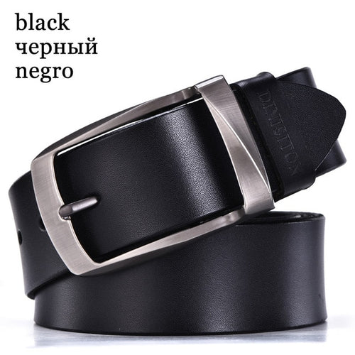 Load image into Gallery viewer, High Quality Metal Pin Buckle Genuine Leather Belts-men-wanahavit-KB Black-105CM-wanahavit
