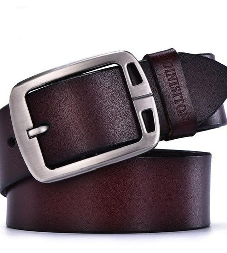High Quality Metal Pin Buckle Genuine Leather Belts-men-wanahavit-KA Coffe-105CM-wanahavit