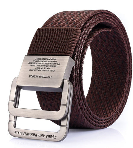 High Quality Canvas Tactical Military Looped Strap Belts-men-wanahavit-CM C Coffee-100cm-wanahavit