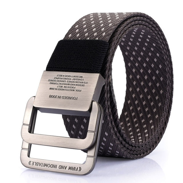 High Quality Canvas Tactical Military Looped Strap Belts-men-wanahavit-CM C Gray-100cm-wanahavit