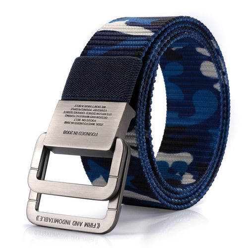 Load image into Gallery viewer, High Quality Canvas Tactical Military Looped Strap Belts-men-wanahavit-CM Camouflage Blue-100cm-wanahavit

