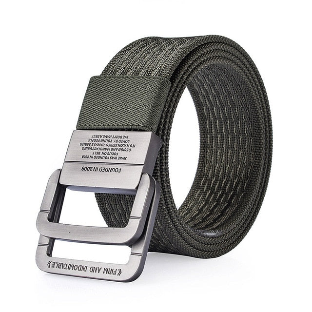 Canvas Tactical High Quality Military Looped Strap Belts-men-wanahavit-NL01-1 Army Green-100cm-wanahavit