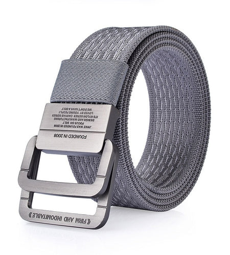 Canvas Tactical High Quality Military Looped Strap Belts-men-wanahavit-NL01-1 Gray-100cm-wanahavit