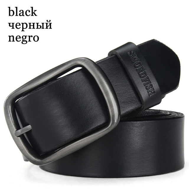 Genuine Leather Vintage Cowhide Pin Buckle Belts-men-wanahavit-CW black-100cm-wanahavit