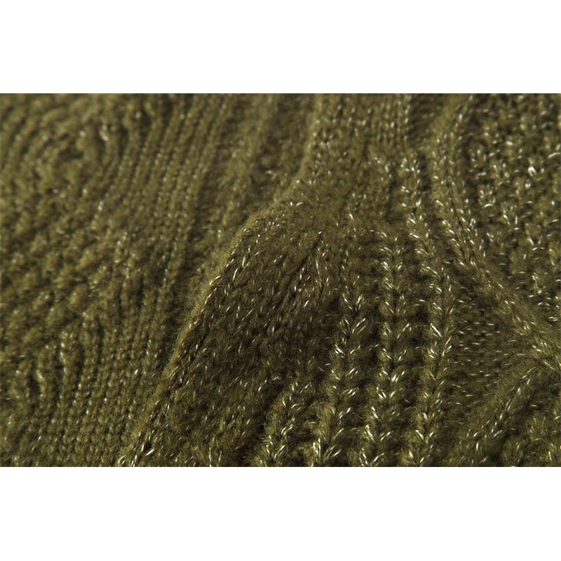 Open Stitch Knitted Long Cardigan-women-wanahavit-Army Green-One Size-wanahavit