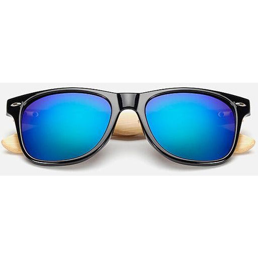 100% Bamboo Sunglasses-unisex-wanahavit-green lens-wanahavit
