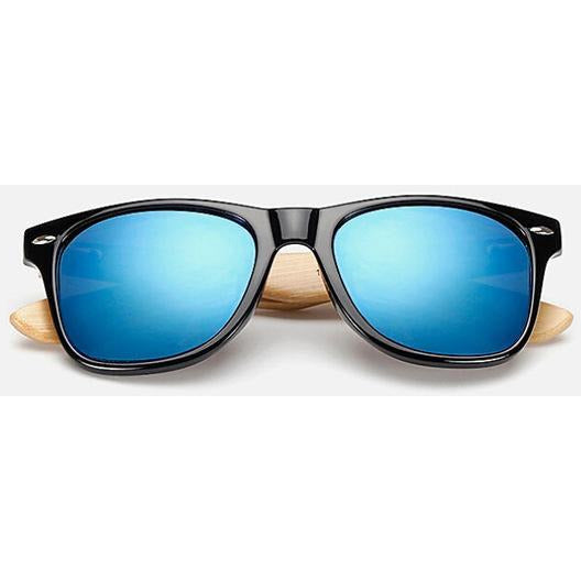 100% Bamboo Sunglasses-unisex-wanahavit-blue lens-wanahavit