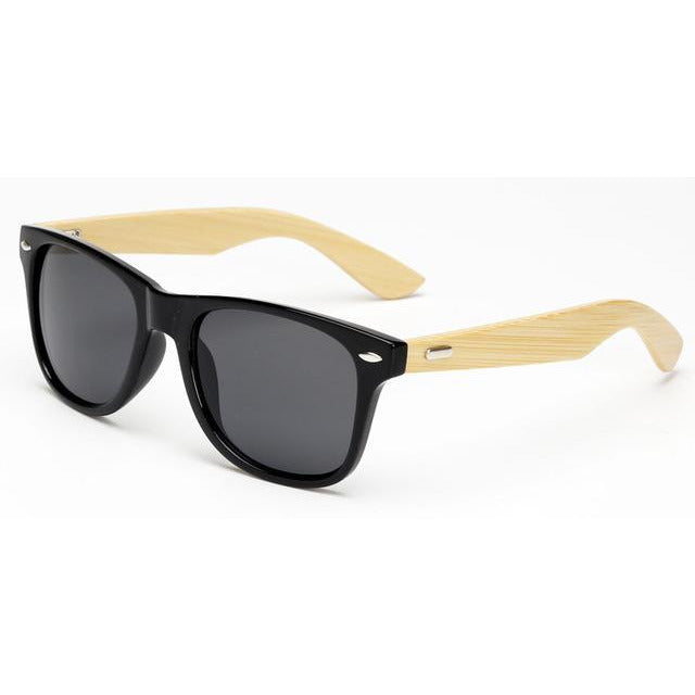 100% Bamboo Sunglasses-unisex-wanahavit-black-wanahavit