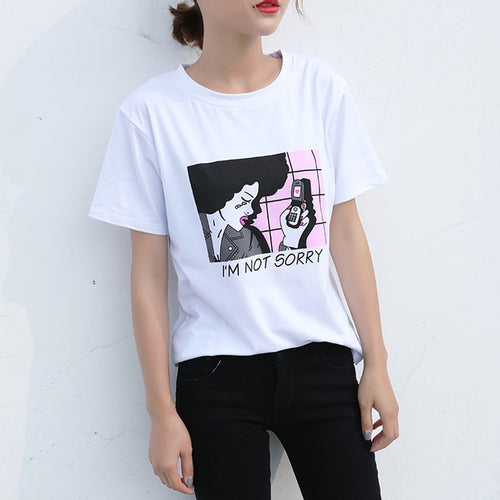 Load image into Gallery viewer, Casual Summer Printed Tee-women-wanahavit-3-S-wanahavit
