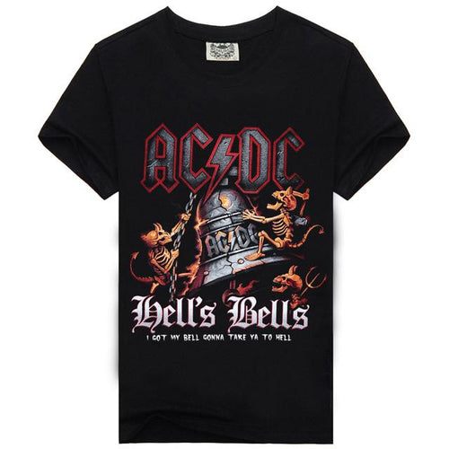 Load image into Gallery viewer, AC DC Cartoon Heavy Metal Printed Tees-men-wanahavit-My Bells to Hell-XXXL-wanahavit
