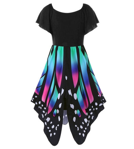 Butterfly Shape Novelty Party Dress-women-wanahavit-Blue-XXXL-wanahavit