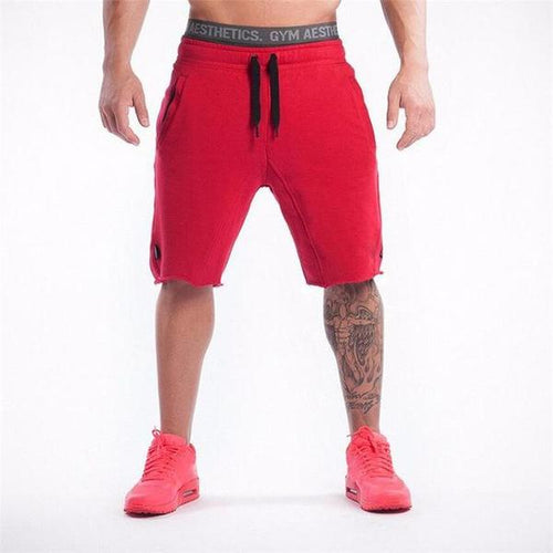 Load image into Gallery viewer, High Quality Bodybuilding Jogger Shorts-men fitness-wanahavit-red-M-wanahavit
