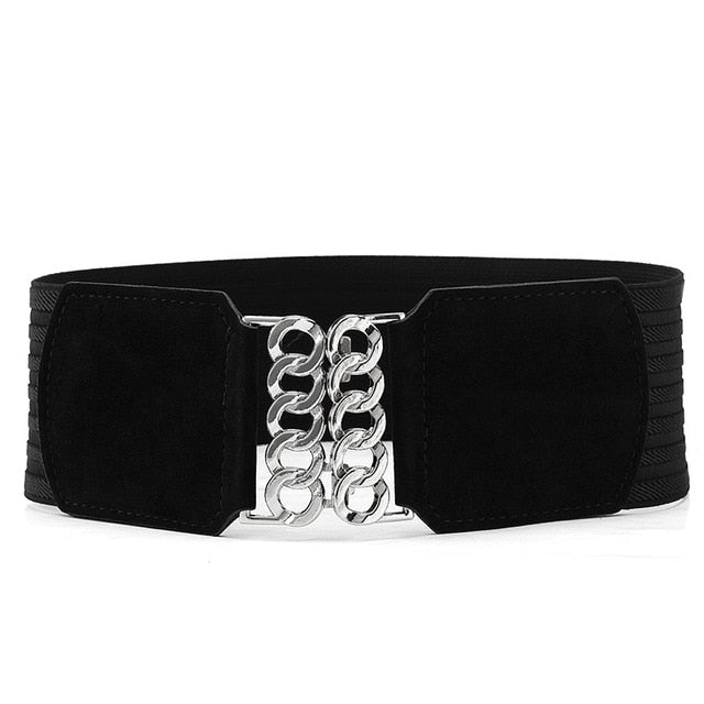 High Quality Strap Cummerbunds Elastic Belt-women-wanahavit-XYYF02 Black-One Size-wanahavit
