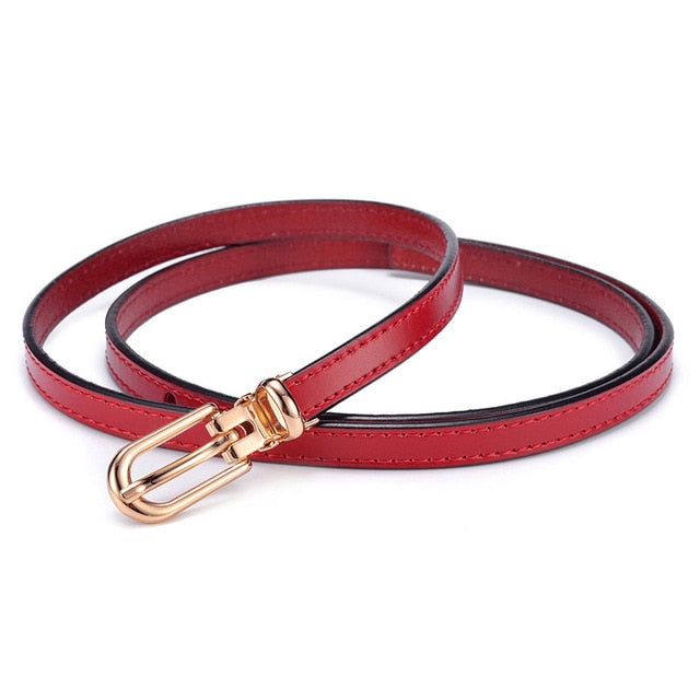 Fashion Genuine Leather Vintage Belt-women-wanahavit-CMND015 Red-95CM-wanahavit