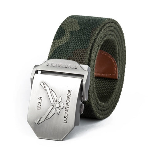 Load image into Gallery viewer, High Quality Fashion Casual USA Air Force Canvas Belt-men-wanahavit-Camouflage-110CM-wanahavit

