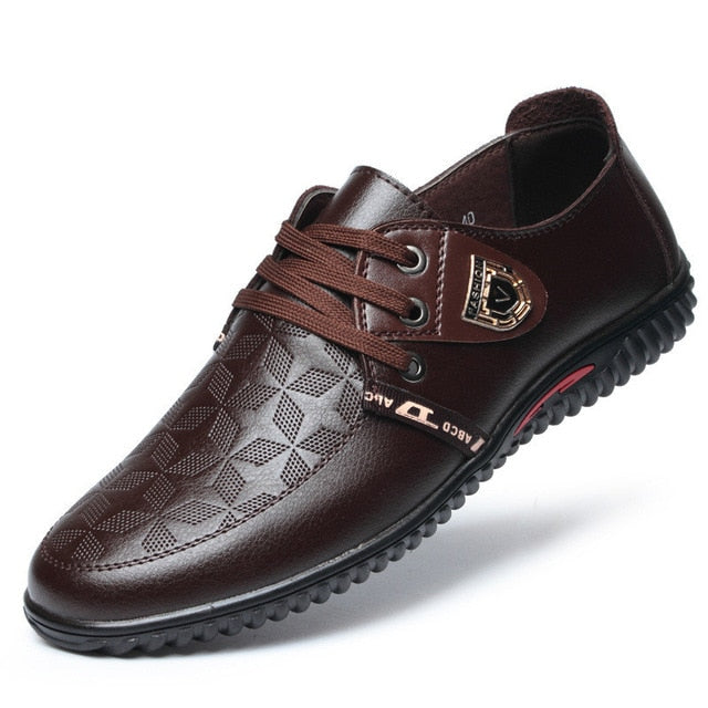 Casual Spring Lace Up Comfortable Genuine Leather Shoe-men-wanahavit-BrownCasual Shoes-6-wanahavit