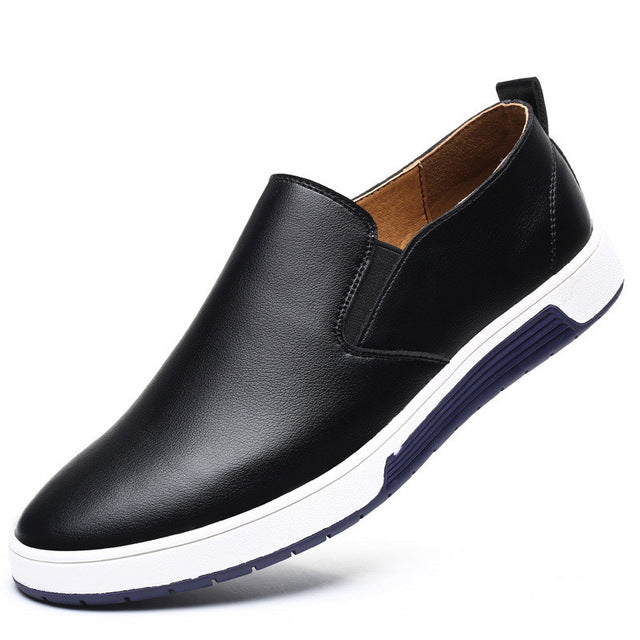 Italian Designer Autumn Leather Slip On Loafers Shoes-men-wanahavit-Black Casual Shoes-5.5-wanahavit