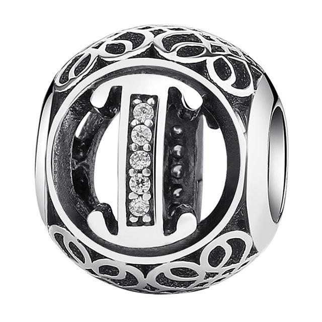 925 Sterling Silver Vintage Alphabet Letter Beads Fit Charms Bracelet-women-wanahavit-I-wanahavit