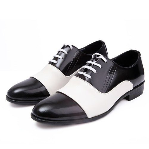 Load image into Gallery viewer, Autumn Fashion Patent Soft Leather Oxford Shoes-men-wanahavit-white-6-wanahavit

