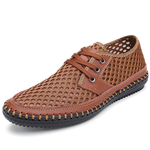 Load image into Gallery viewer, Breathable Summer Fashion Mesh Shoes-men-wanahavit-brown shoes-11-wanahavit
