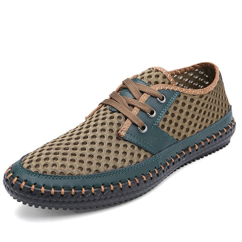 Load image into Gallery viewer, Breathable Summer Fashion Mesh Shoes-men-wanahavit-green shoes-11-wanahavit
