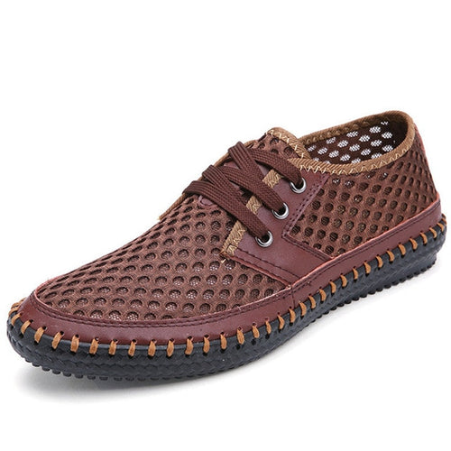 Load image into Gallery viewer, Breathable Summer Fashion Mesh Shoes-men-wanahavit-coffee shoes-11-wanahavit
