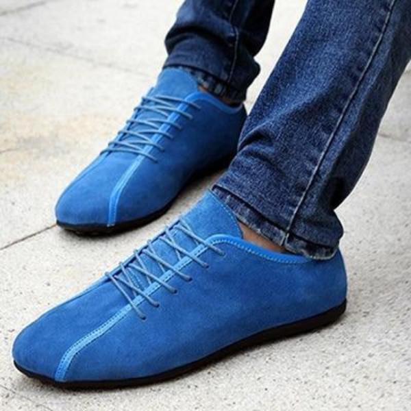 Lace Up Casual Suede Genuine Nubuck Leather Shoe-men-wanahavit-light blue-6.5-wanahavit