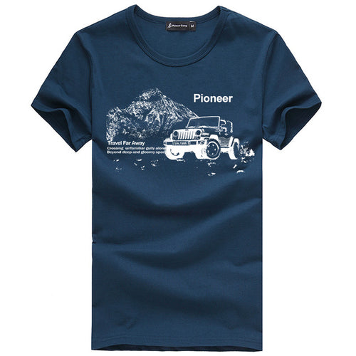Load image into Gallery viewer, Comfortable Summer Printed Shirt #truck-men-wanahavit-Dark Blue-M-wanahavit
