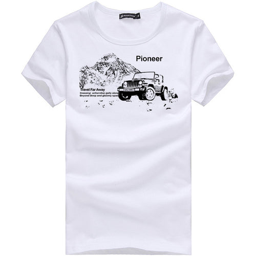 Load image into Gallery viewer, Comfortable Summer Printed Shirt #truck-men-wanahavit-White-M-wanahavit
