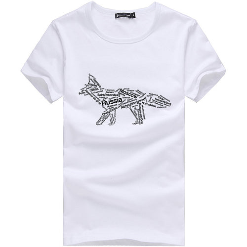 Load image into Gallery viewer, Comfortable Summer Printed Shirt #fox-men-wanahavit-White-M-wanahavit
