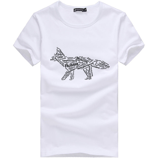 Comfortable Summer Printed Shirt #fox-men-wanahavit-White-M-wanahavit