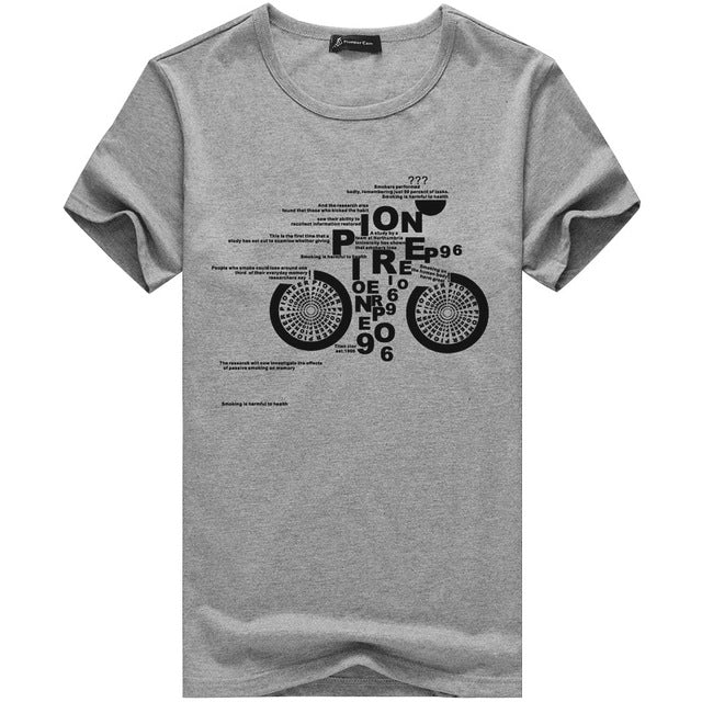 Comfortable Summer Printed Shirt #cycling-men-wanahavit-Gray-M-wanahavit