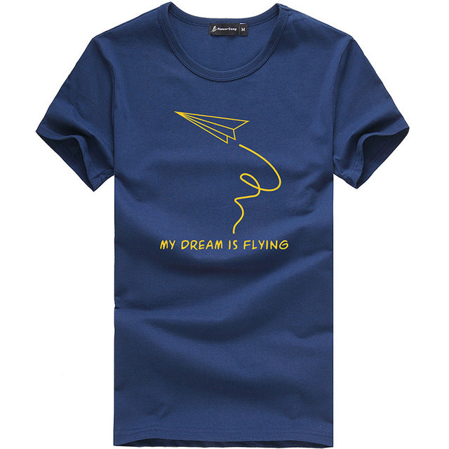 Comfortable Summer Printed Shirt #mydreamisflying-men-wanahavit-Navy Blue-M-wanahavit
