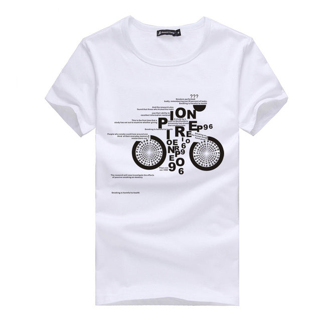 Comfortable Summer Printed Shirt #cycling-men-wanahavit-White-M-wanahavit