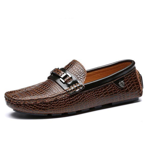 Load image into Gallery viewer, Luxury Casual Genuine Leather Slip On Soft Moccasin Shoe-men-wanahavit-Brown Loafers-6-wanahavit
