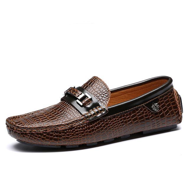 Luxury Casual Genuine Leather Slip On Soft Moccasin Shoe-men-wanahavit-Brown Loafers-6-wanahavit