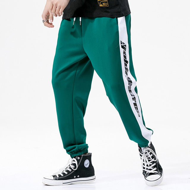 Gold Miner Print Elastic Jogger Sweatpants-men fitness-wanahavit-Green-S-wanahavit