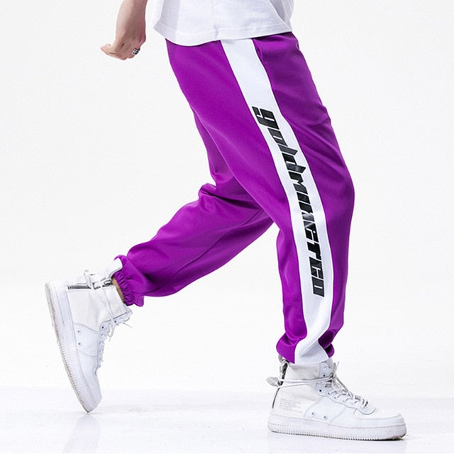 Gold Miner Print Elastic Jogger Sweatpants-men fitness-wanahavit-Purple-S-wanahavit