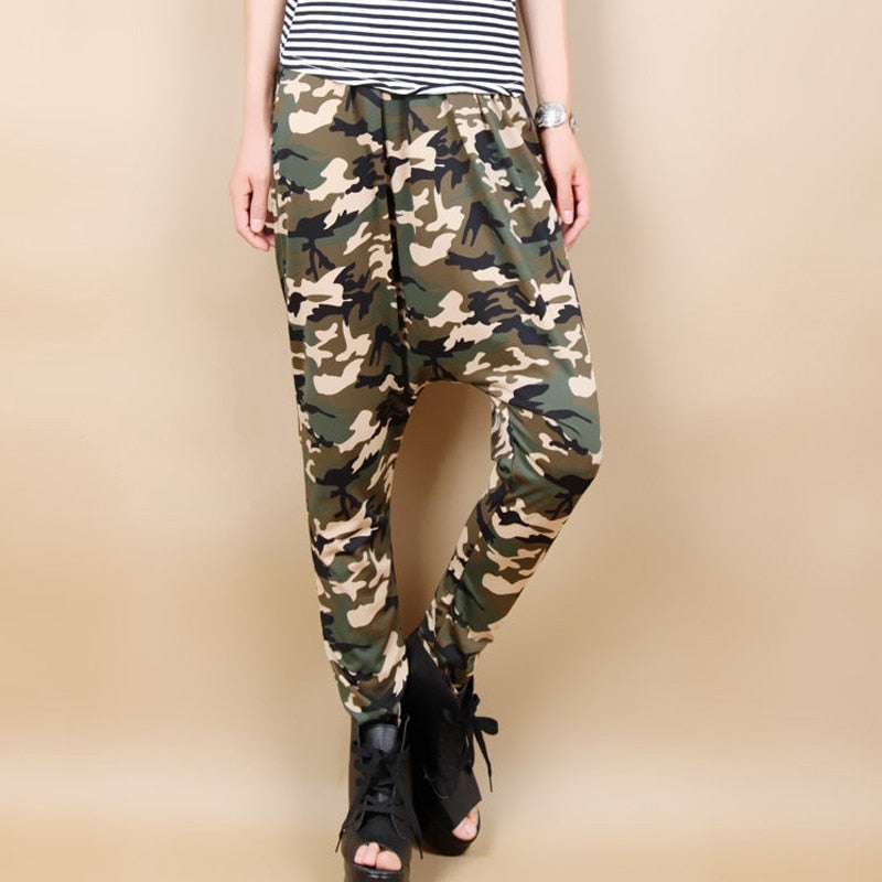 Camouflage Hip Hop Harem Pants-women-wanahavit-wanahavit